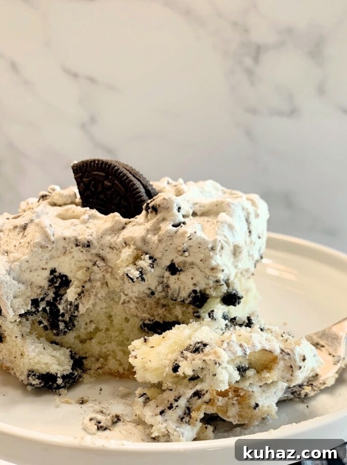 Cookies and cream sheet cake.