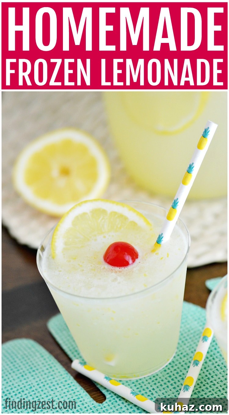 Love homemade lemonade? You'll love this frozen version which is full of flavor!