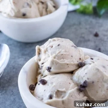 Banana Ice Cream in a Bowl