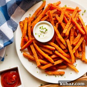 Crispy Air Fryer Frozen Sweet Potato Fries 4 Sweet potato fries recipe image