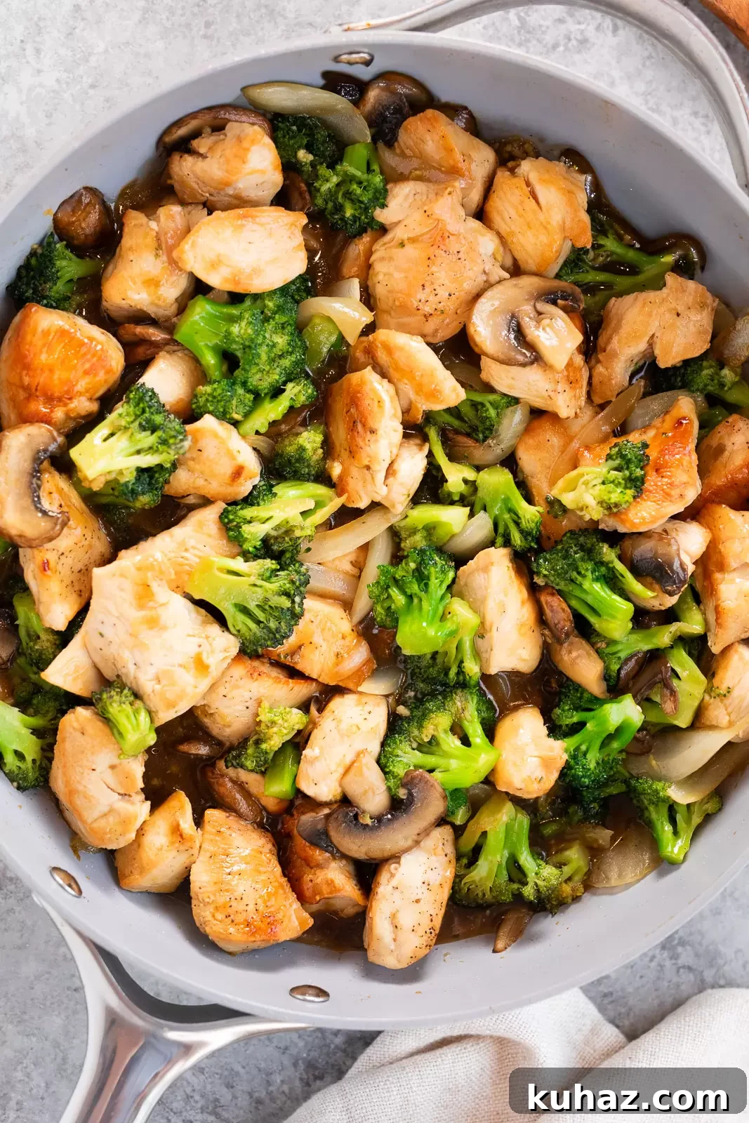 Garlic Soy Chicken and Broccoli Stir Fry Recipe 2 chicken and broccoli stir fry in a skillet
