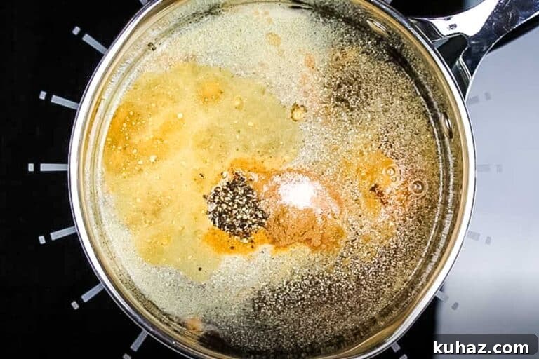 Homemade Worcestershire Sauce Recipe 14 all Worcestershire sauce ingredients in a pan