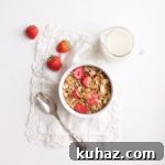 Strawberry Coconut Granola, Gluten-Free Vegan 4 Strawberry Coconut Granola