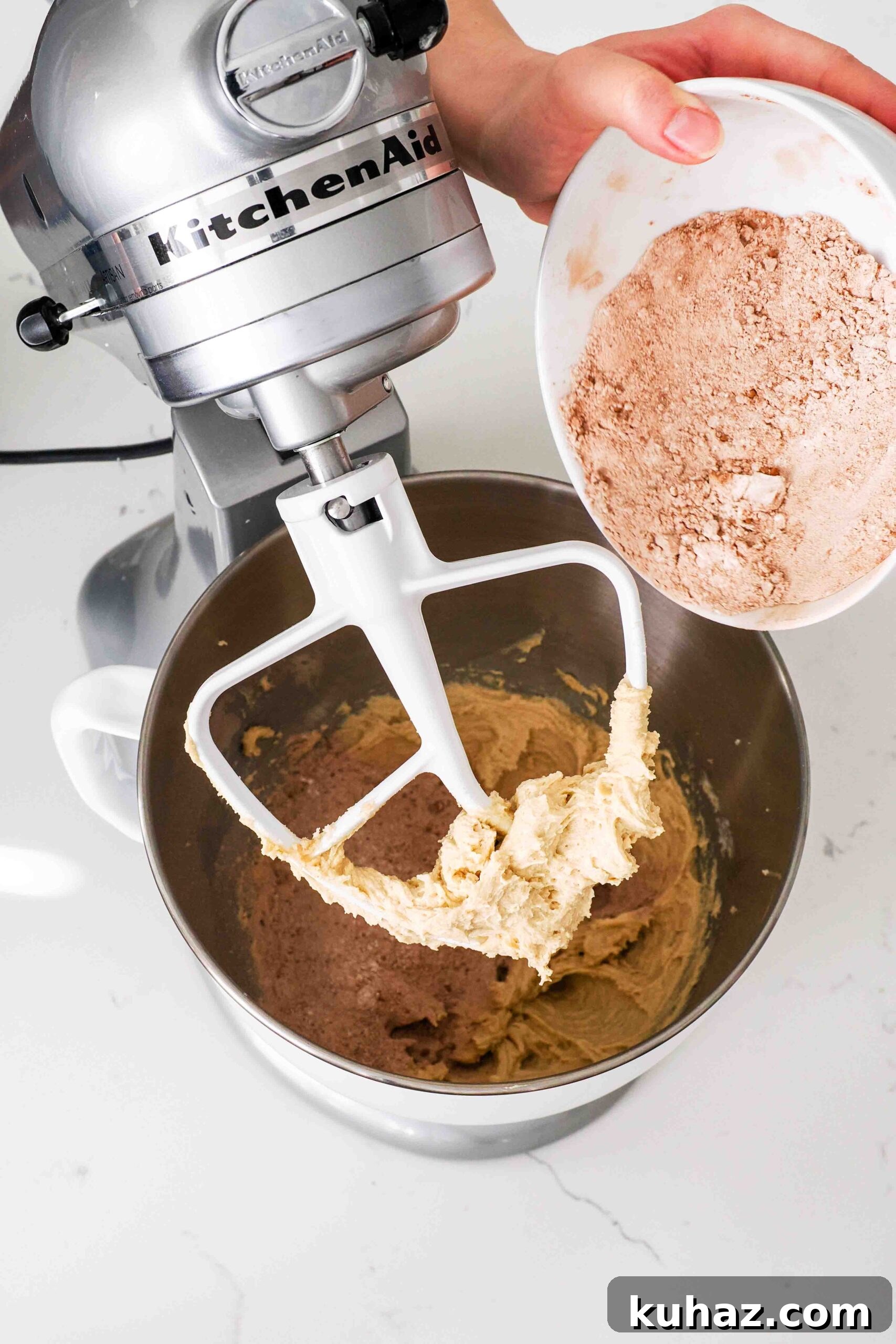 Chewy Double Chocolate Chip Cookies Recipe 8 Dry ingredients are added to