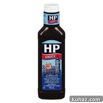 Crispy Sweet and Sour Pork with Pineapple 2 HP sauce bottle