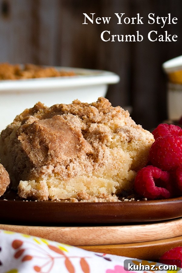 Buttery Brown Sugar Crumb Cake with Generous Crumb Topping 9 New York Style Crumb Cake