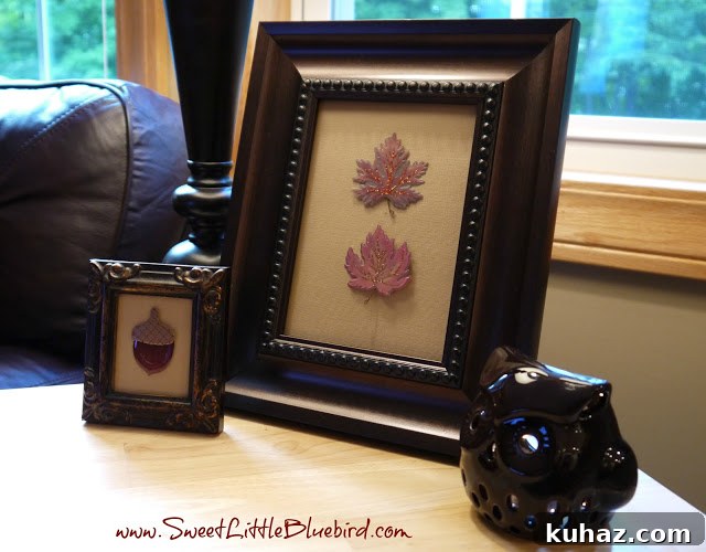 Framed fall stickers