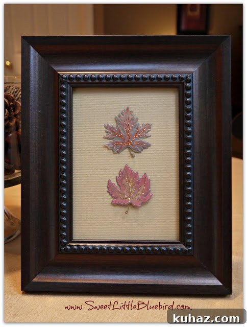 Autumn owl framed sticker