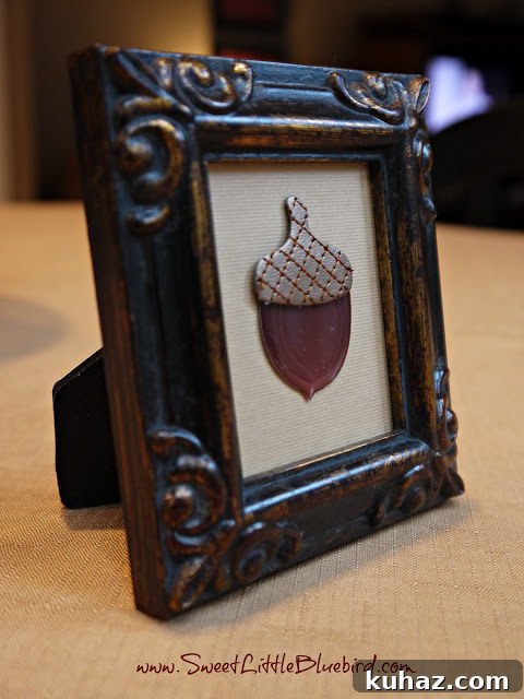 Fall-themed framed art
