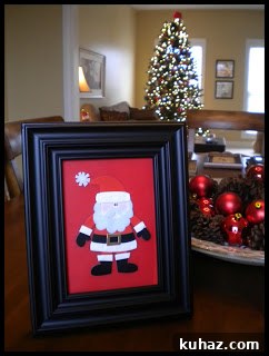 Christmas framed sticker example