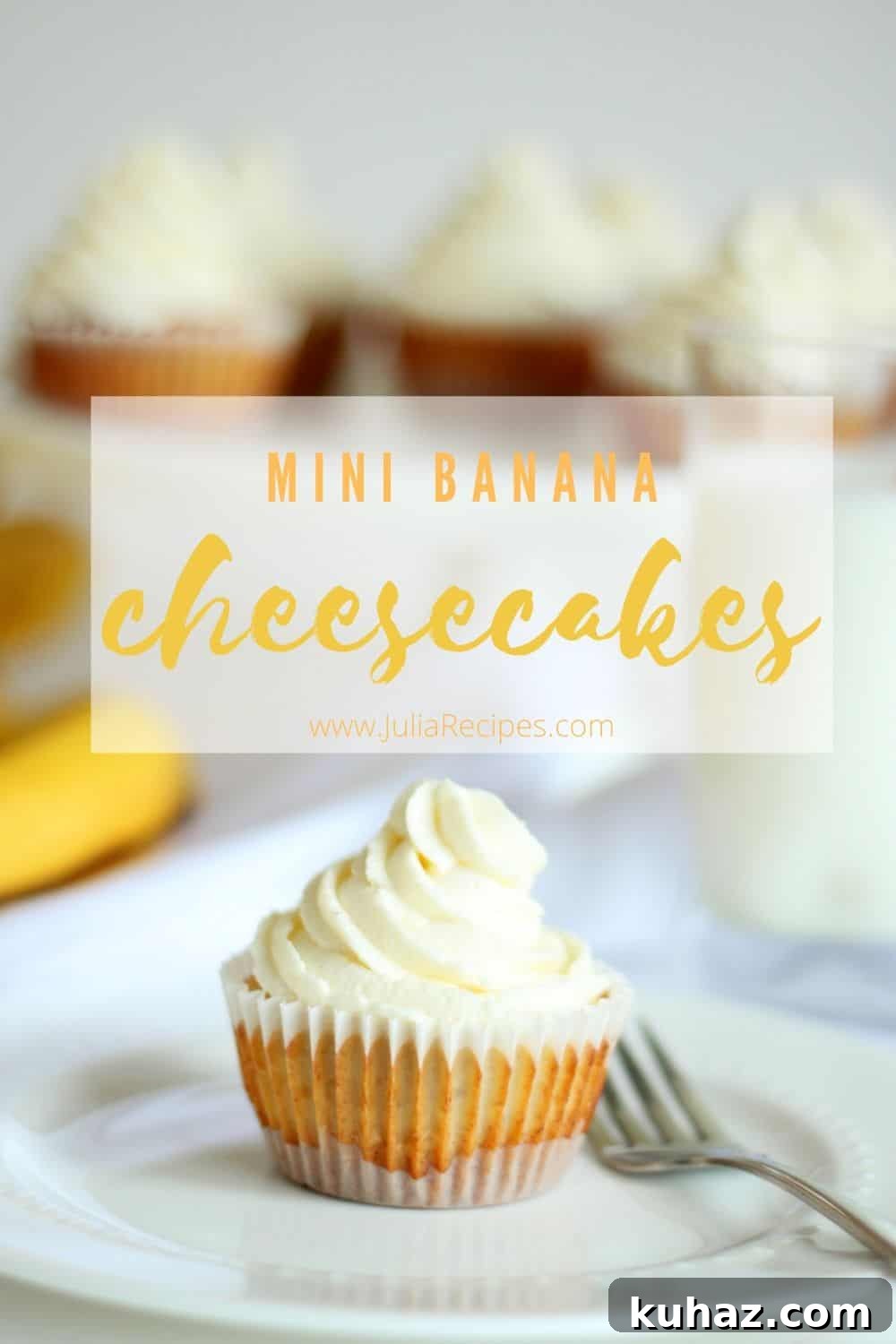 Mini Banana Cheesecake Bites Recipe 8 mini banana cheesecake