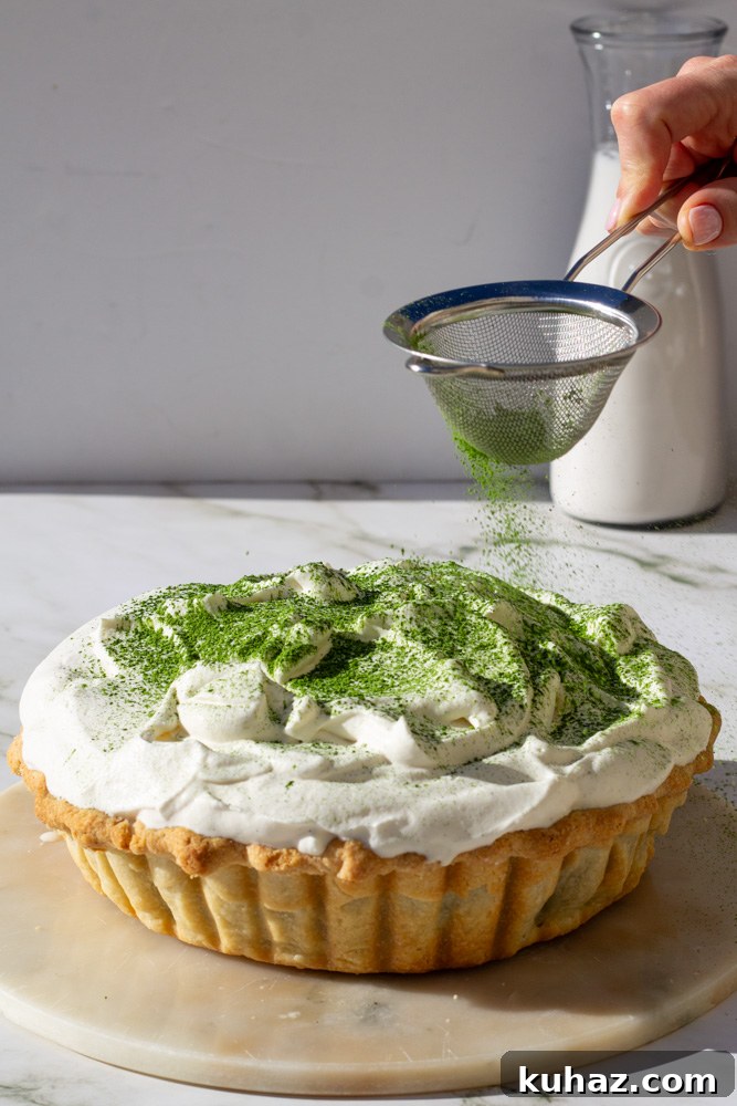 Silky Matcha Cream Pie Recipe 2 matcha cream pie