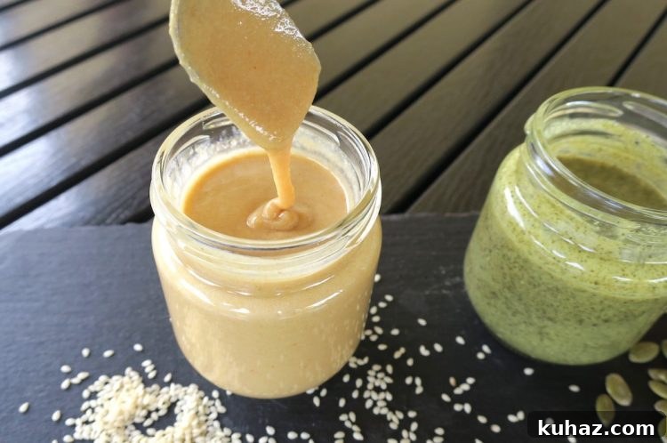Home Made Low Carb Tahini Two Ways