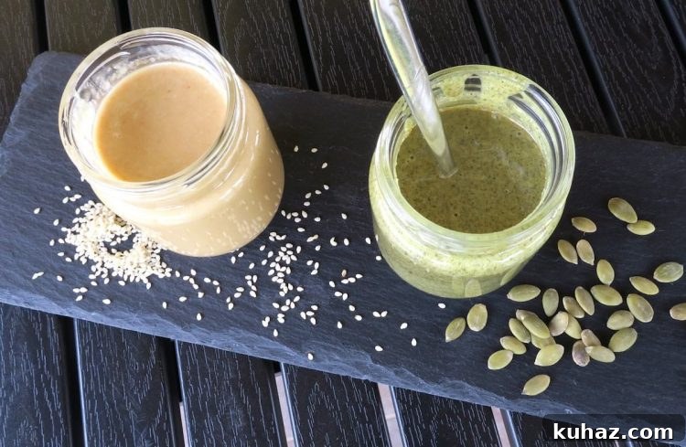 Home Made Low Carb Tahini Two Ways
