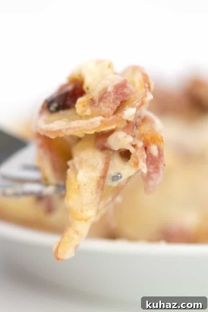 Oven Baked Creamy Scalloped Potatoes with Ham 8 serving of scalloped potatoes