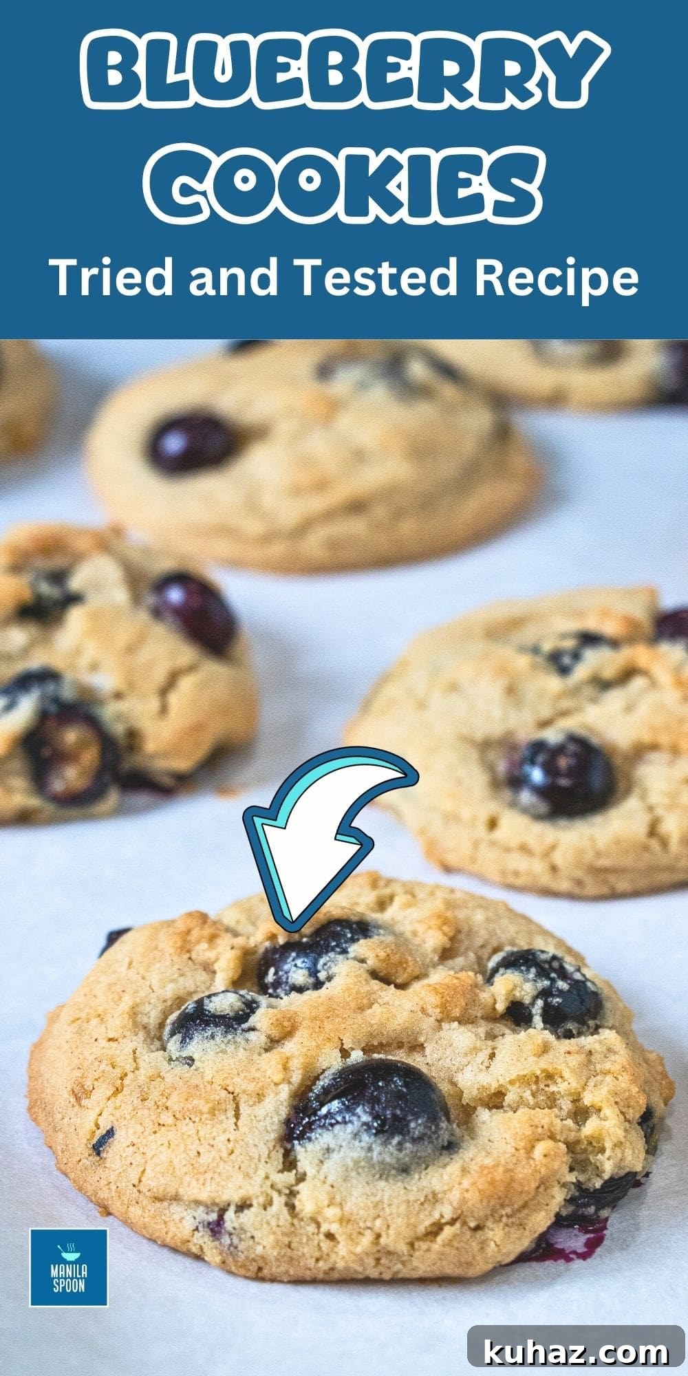 Blueberry Cookies Recipe: Soft, Chewy with Lemon Zest 4 Platter of freshly baked blueberry cookies