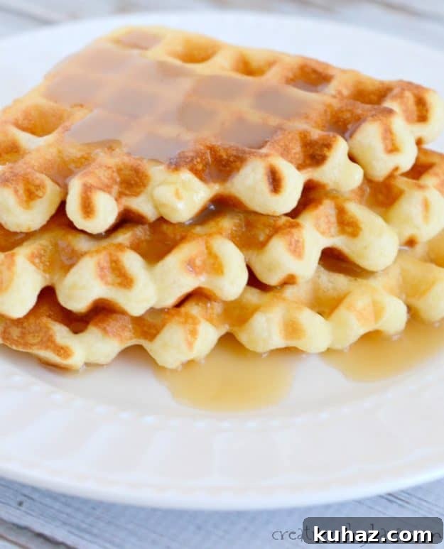 crispy homemade waffles