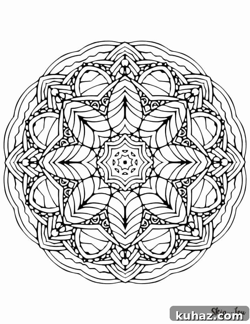 Free Printable Mandala Coloring Pages 11 Mandala 11