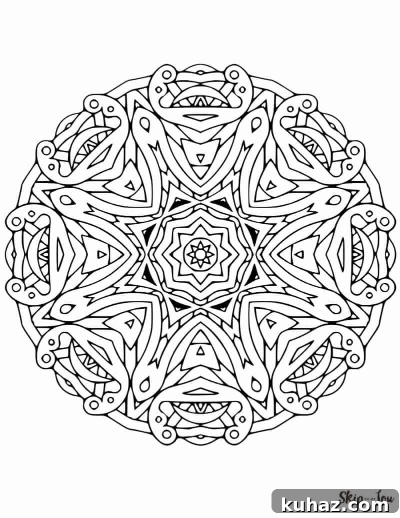 Free Printable Mandala Coloring Pages 3 Mandala 2