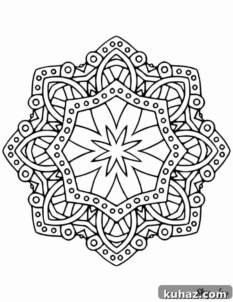 Free Printable Mandala Coloring Pages 5 Mandala 4