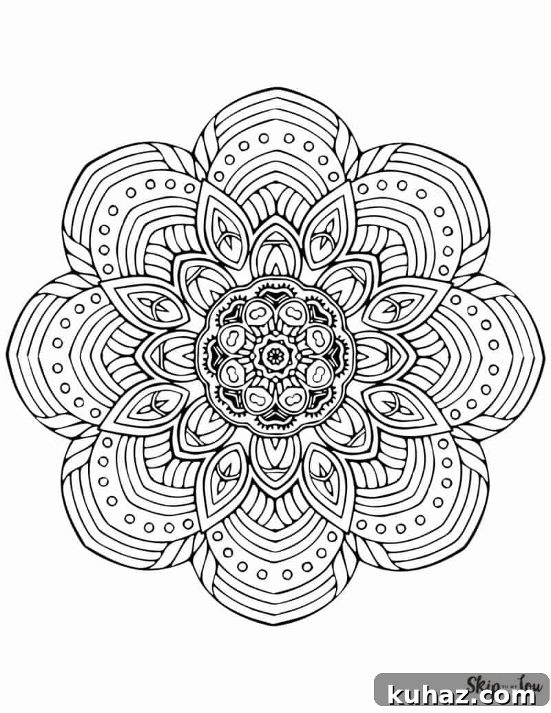 Free Printable Mandala Coloring Pages 7 Mandala 7
