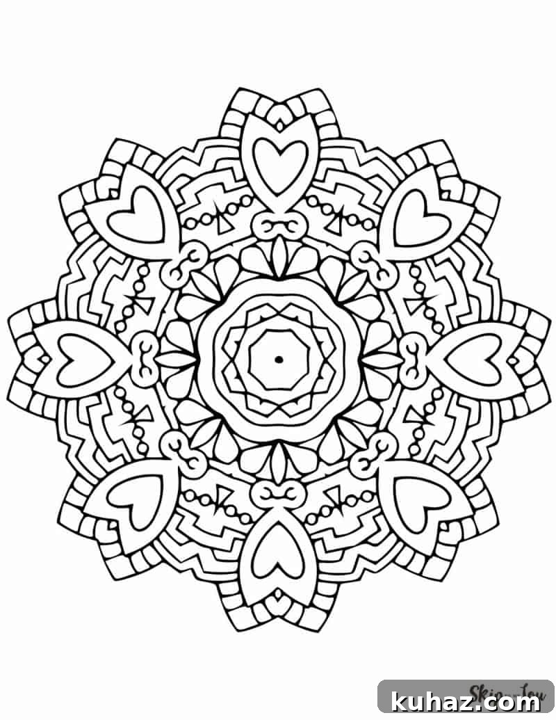 Free Printable Mandala Coloring Pages 8 Mandala 8