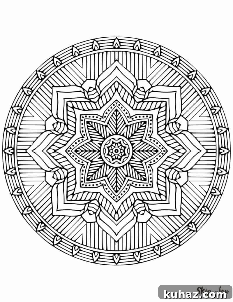 Free Printable Mandala Coloring Pages 9 Mandala 9
