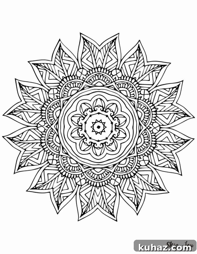 Free Printable Mandala Coloring Pages 10 Mandala 10