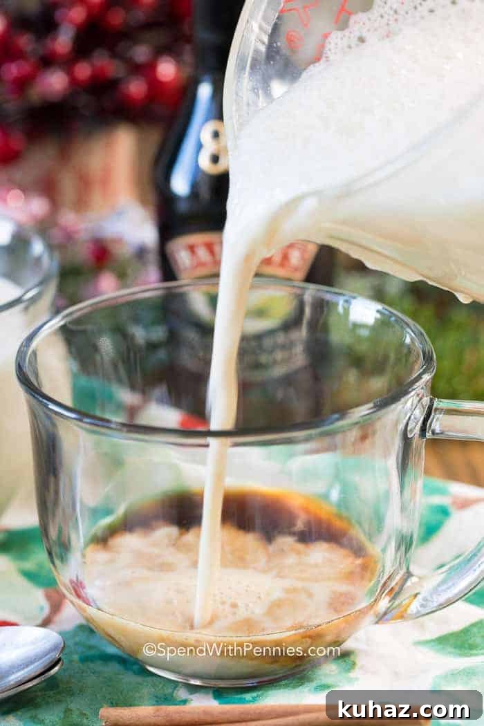 Spiked Eggnog Latte
