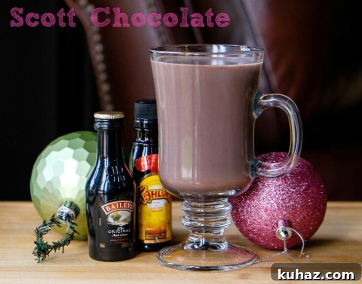 Scott Chocolate Hot Chocolate Cocktail
