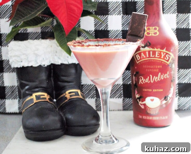 Red Velvet Cupcake Chocolate Martini