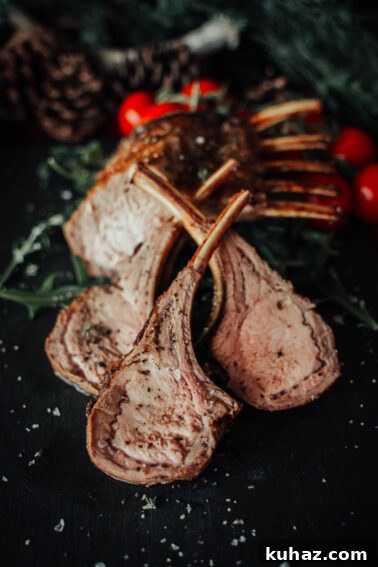 How to Grill Tender Elk Steaks with Smoky Flavor 10 Slices of seasoned and cooked boar chops on a dark surface with cherry tomatoes and greens in the background.