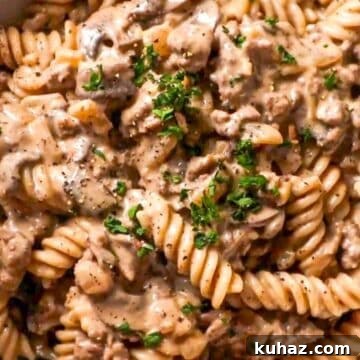 homemade beef stroganoff hamburger helper