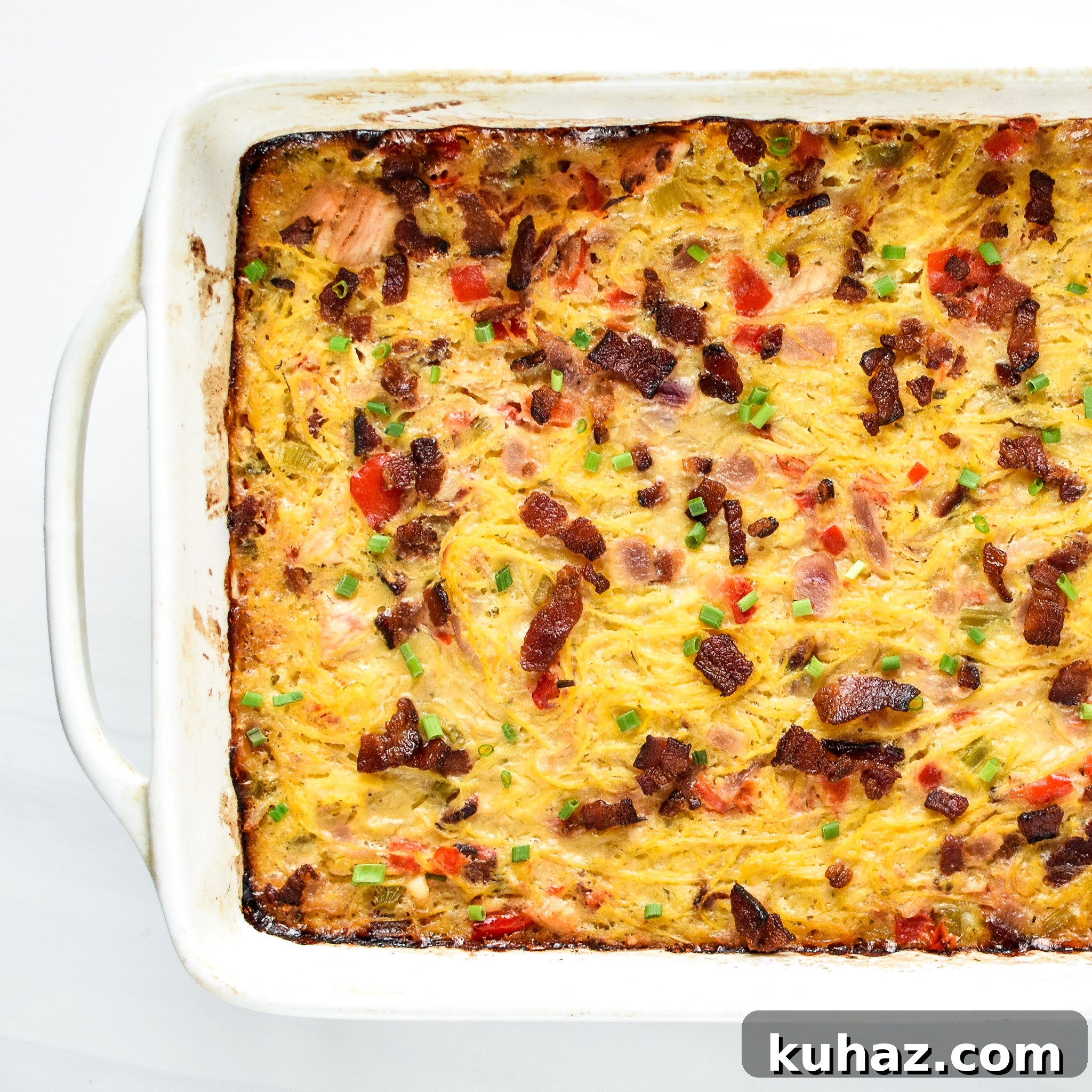 Whole30 Chicken Bacon Ranch Casserole Recipe 7 Whole30 Chicken Bacon Ranch Casserole fresh from the oven.