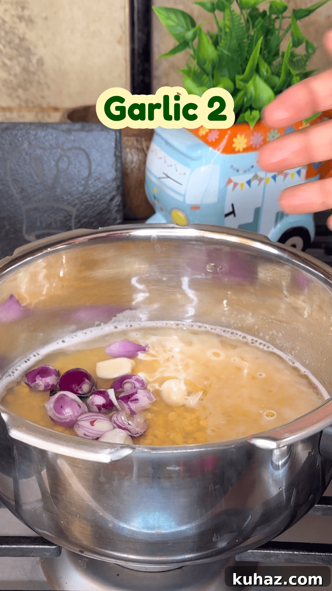 Add onions for kootu