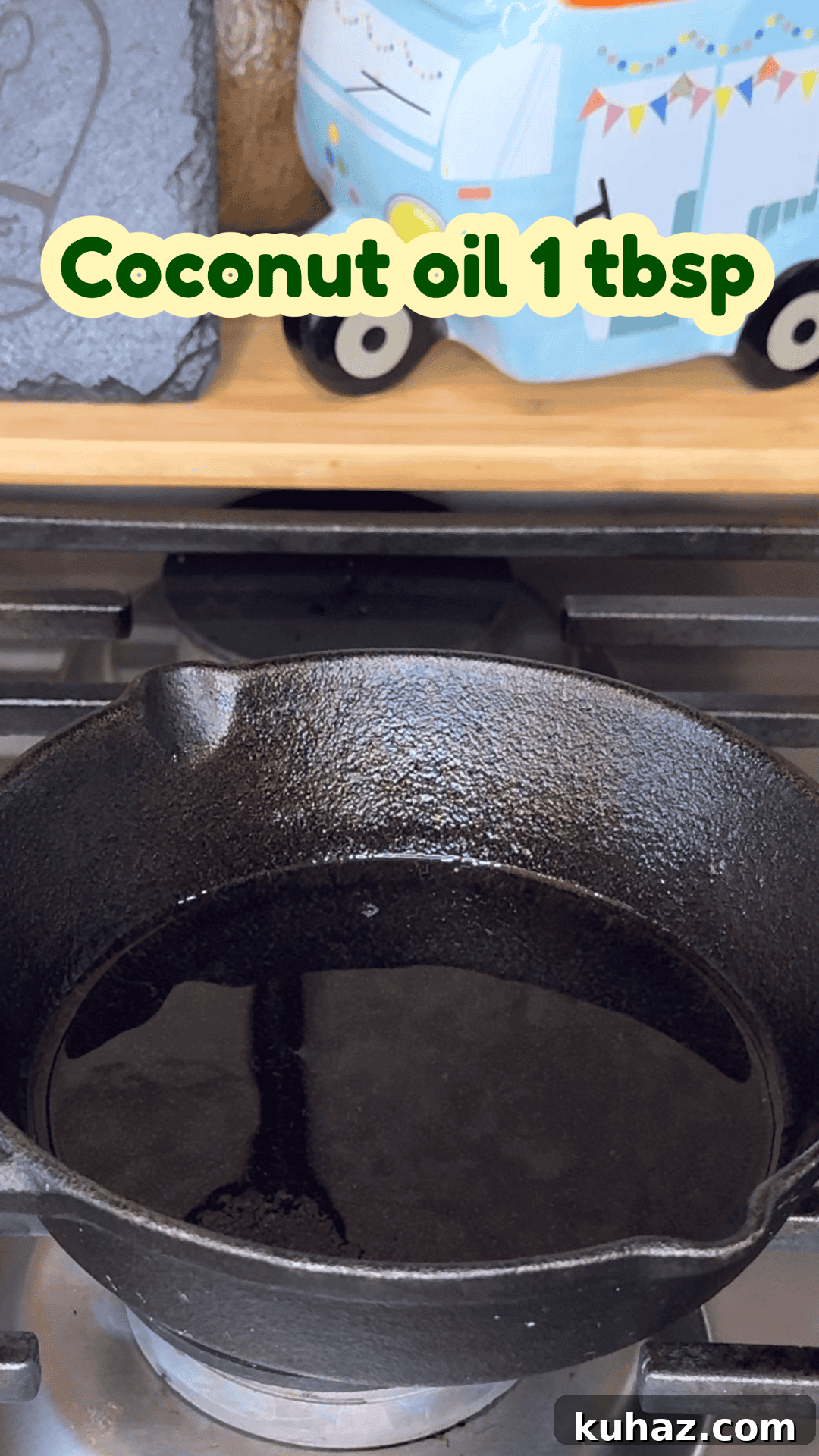Heat coconut oil