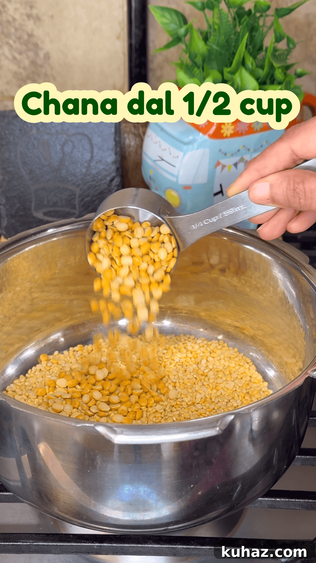 Wash chana dal