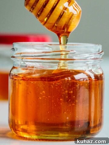 Vegan honey dripping