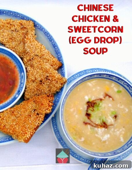 Chinese Chicken and Sweetcorn Egg Drop Soup