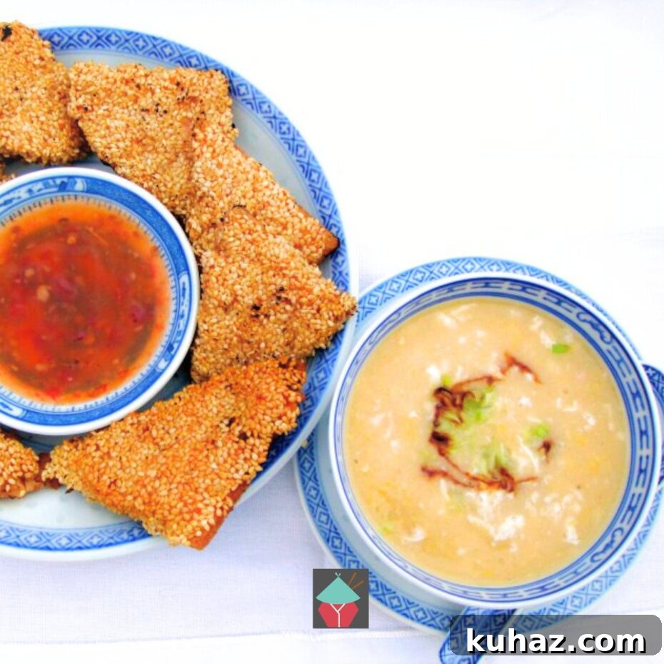 Bowl of Chinese Chicken and Sweetcorn Egg Drop Soup