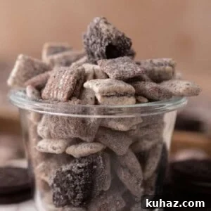 No-Bake Cookies and Cream Muddy Buddies Recipe 13 cookies and cream muddy buddies recipe in a cup
