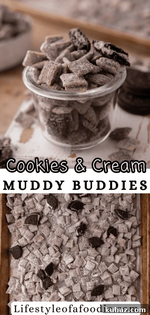 No-Bake Cookies and Cream Muddy Buddies Recipe 17 Cookies and Cream muddy buddies recipe