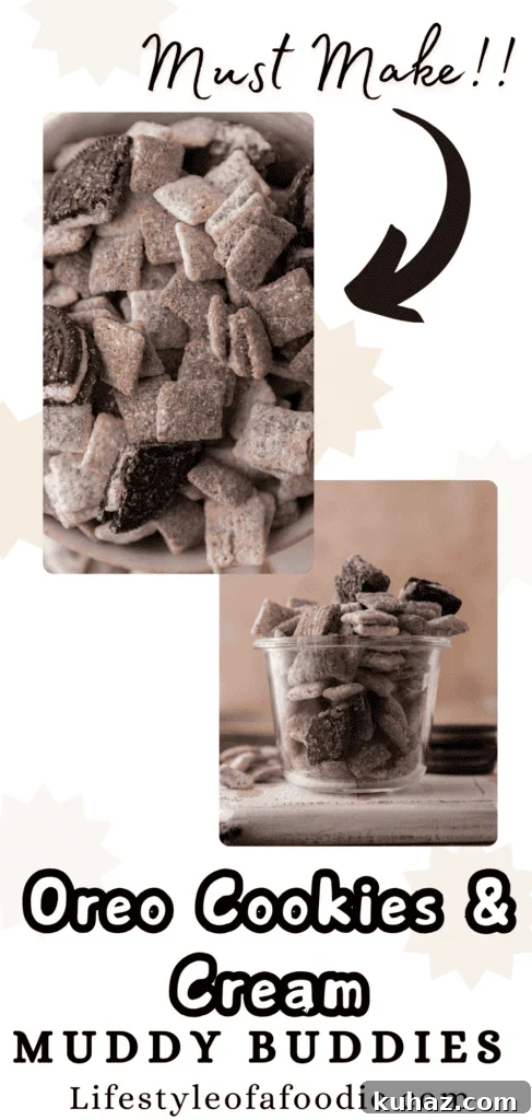 No-Bake Cookies and Cream Muddy Buddies Recipe 18 Cookies and Cream muddy buddies recipe