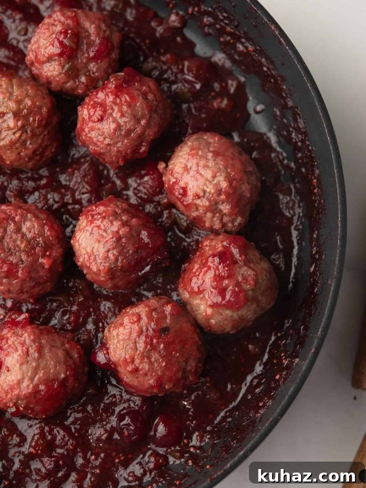 Jalapeno cranberry meatballs