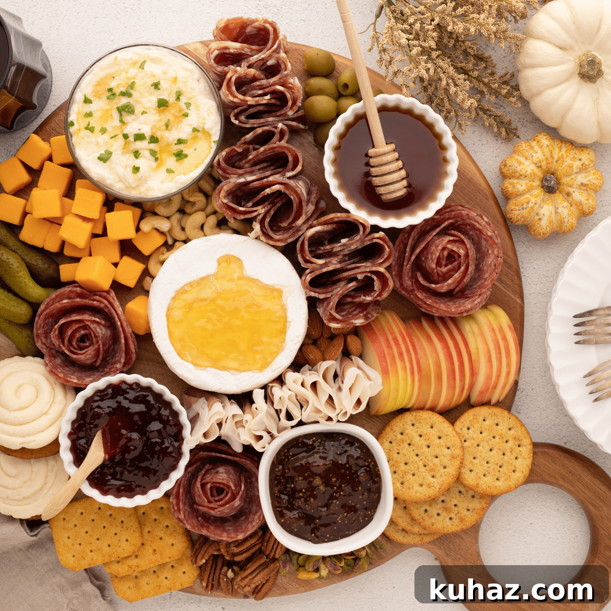 Fall charcuterie board