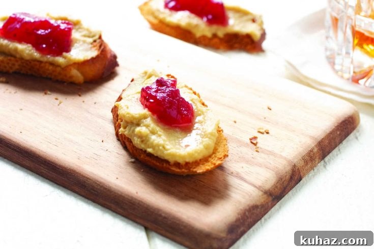 Cranberry hummus bites