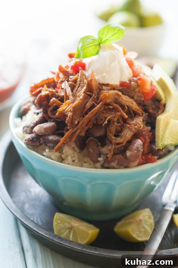 slow cooker burrito bowl