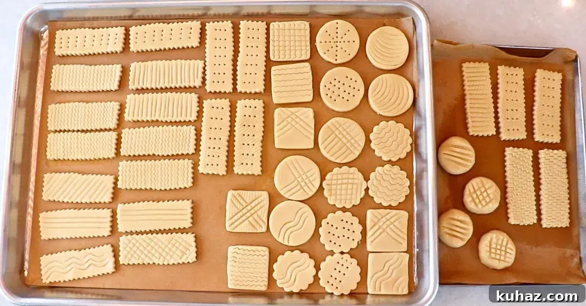 Buttery Classic Shortbread Cookies Recipe 15 cut shortbread cookie dough on trays