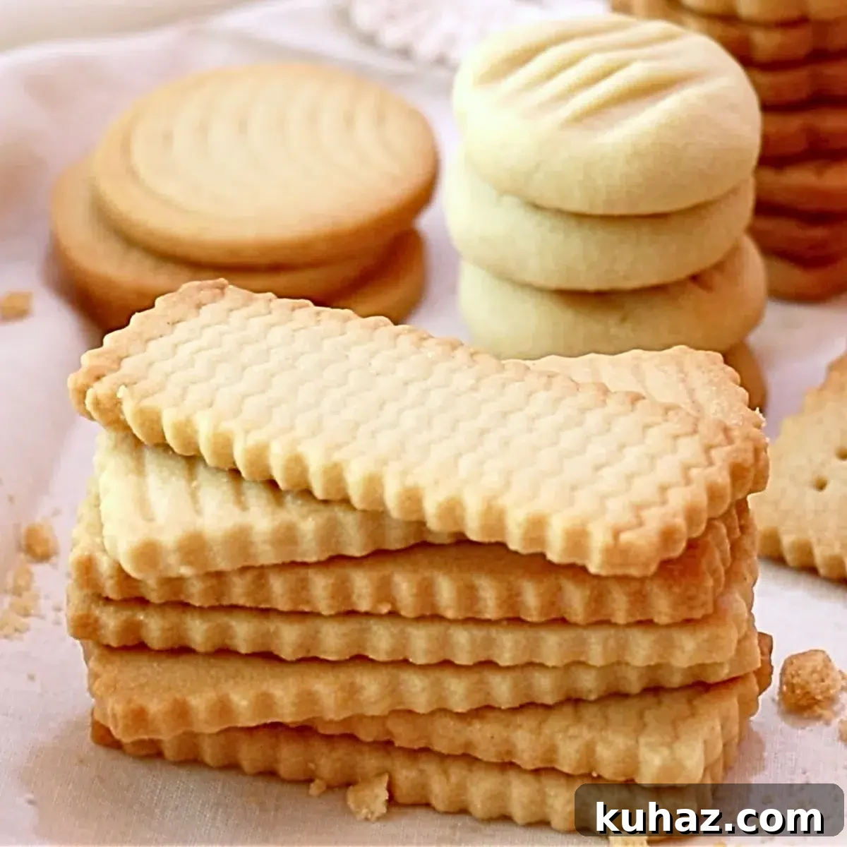 Buttery Classic Shortbread Cookies Recipe 26 shortbread cookies in a various shapes and sizes