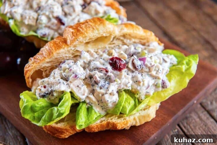 35 Unique Chicken Salad Recipes for Light Dinners and Lunch Prep 21 Cranberry Poppy Seed Chicken Salad